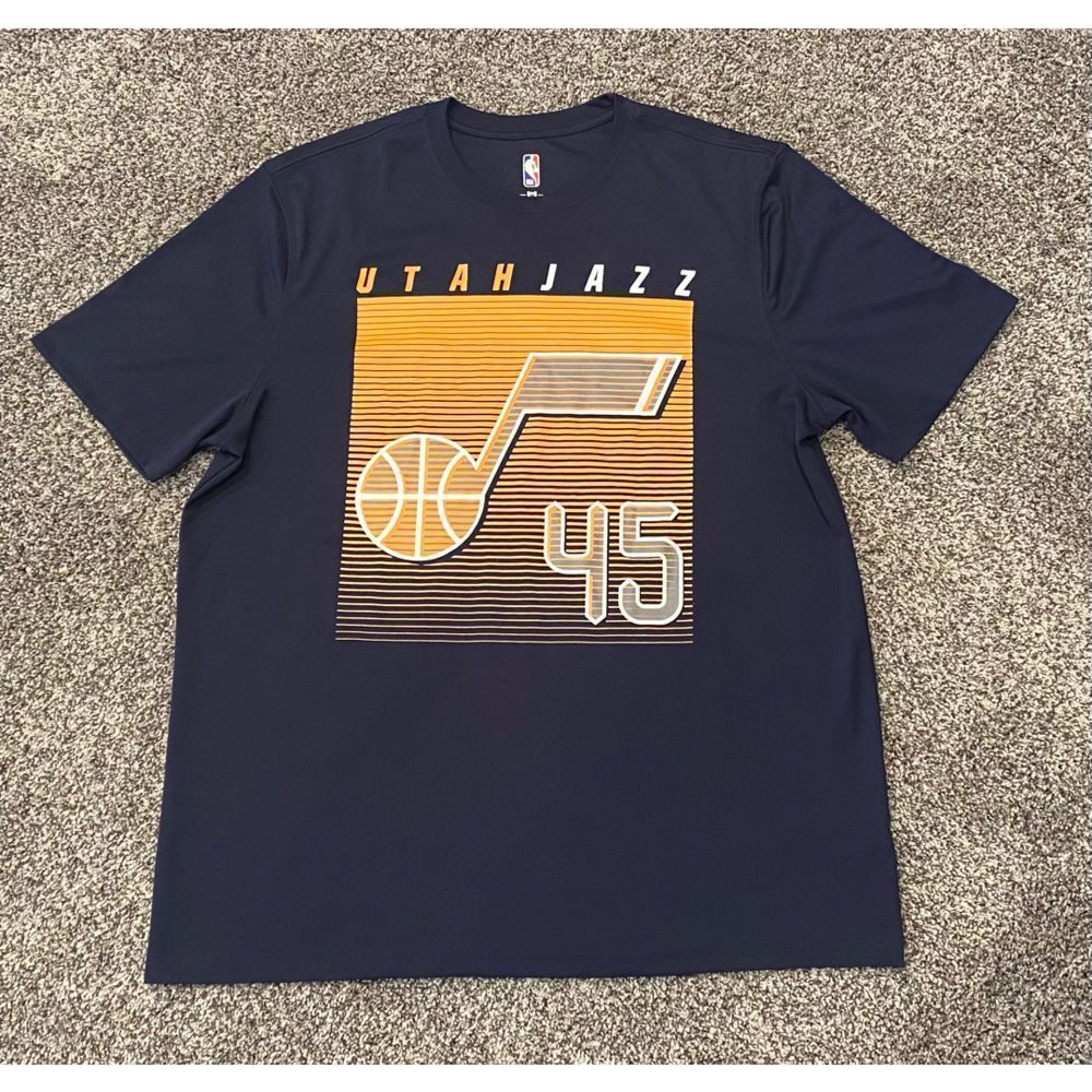 NBA Donovan Mitchell #45 Utah Jazz Navy Basketball Polyester Jersey Shirt XL